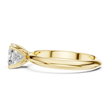 Gold Jewelry L36-6, Cushion center stone, Yellow Gold, view 3