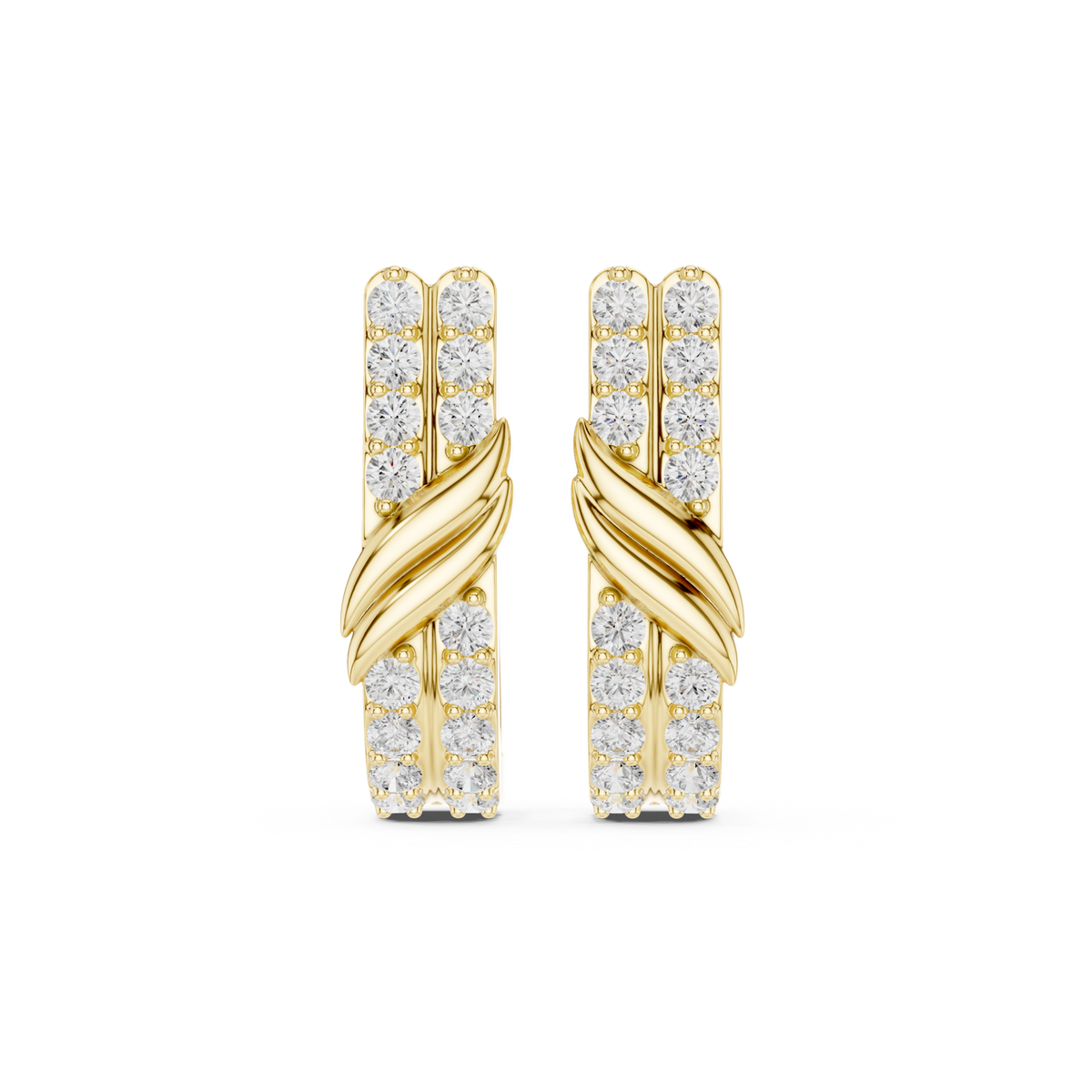 Gold Earrings SBER(23), Yellow Gold