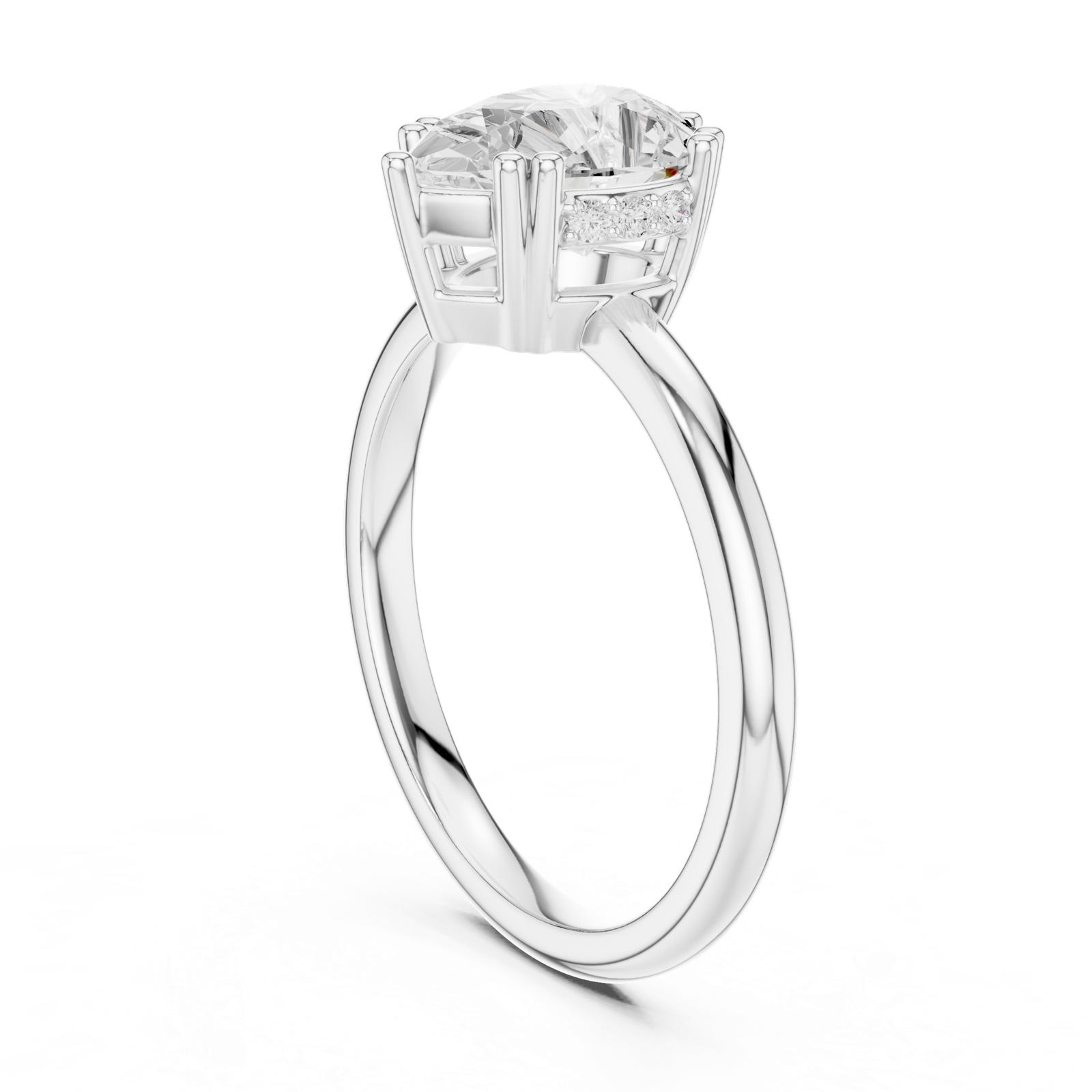 Gold Ring DDLR-928, White Gold, view 1