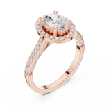 Gold Ring DDLR-415, Rose Gold, view 2