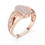 Gold Ring LR-01 (43), Rose Gold, view 2