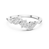 Gold Ring DR-6275, White Gold, view 4