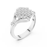 Gold Ring DDLR-760, White Gold, view 2