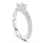Gold Ring LR-0296, White Gold