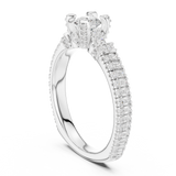 Gold Ring LR-0296, White Gold