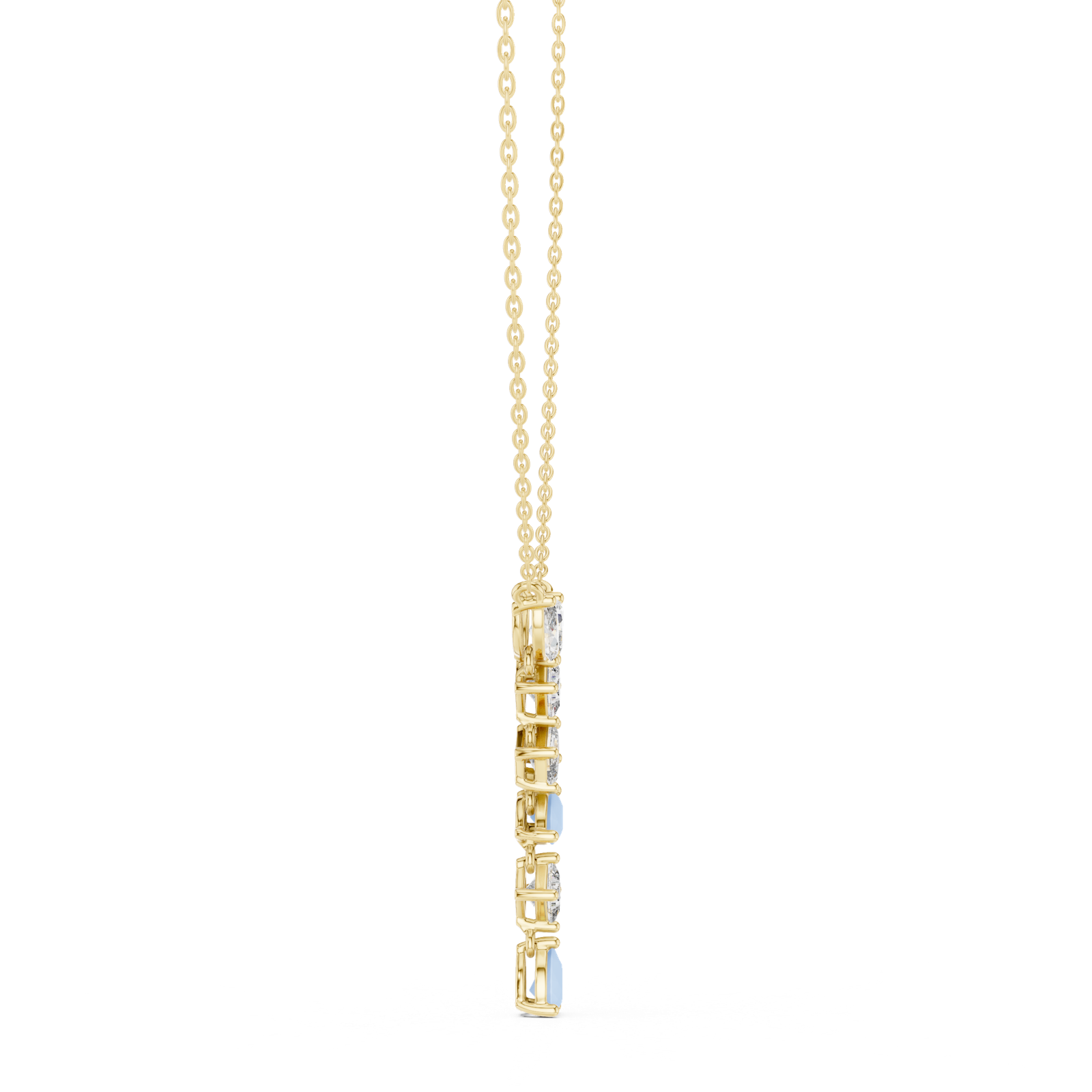 Gold Pendant GPD-0070, Yellow Gold, view 3