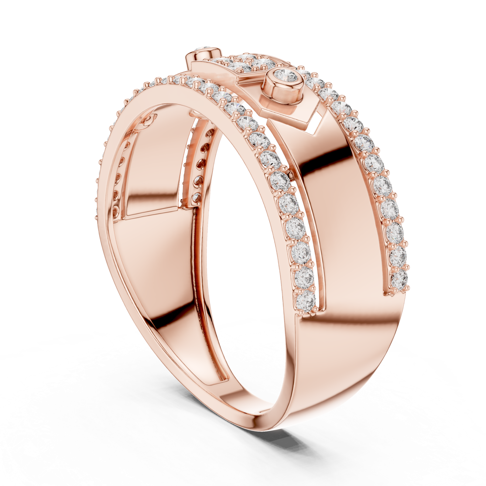 Gold Ring LR-01 (49), Rose Gold