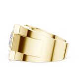 Gold Ring DDLR-388, Yellow Gold, view 3