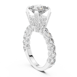 Gold Ring LR-0057, White Gold, view 1