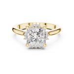 Gold Jewelry L35-123, Princess center stone, Yellow Gold, view 4
