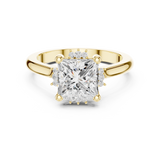 Gold Jewelry L35-123, Princess center stone, Yellow Gold, view 4