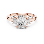 Gold Ring DDLR-869, Rose Gold, view 4