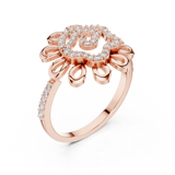 Gold Ring LR-01 (62), Rose Gold, view 2