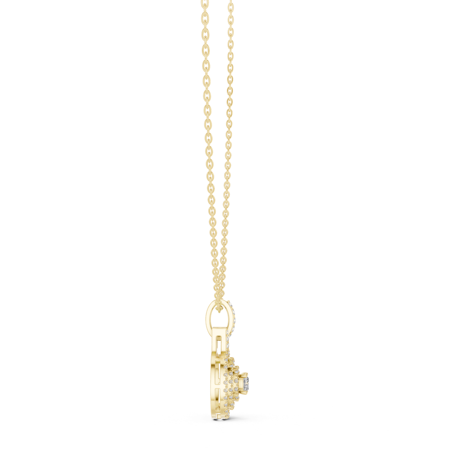Gold Pendant GPD-0005, Yellow Gold, view 3