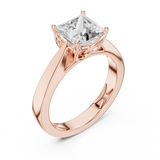 Gold Ring DDLR-052, Rose Gold, view 2