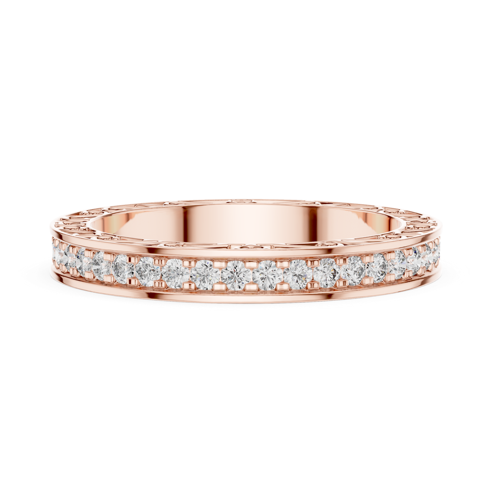 Gold Ring L03-996, Rose Gold, view 3