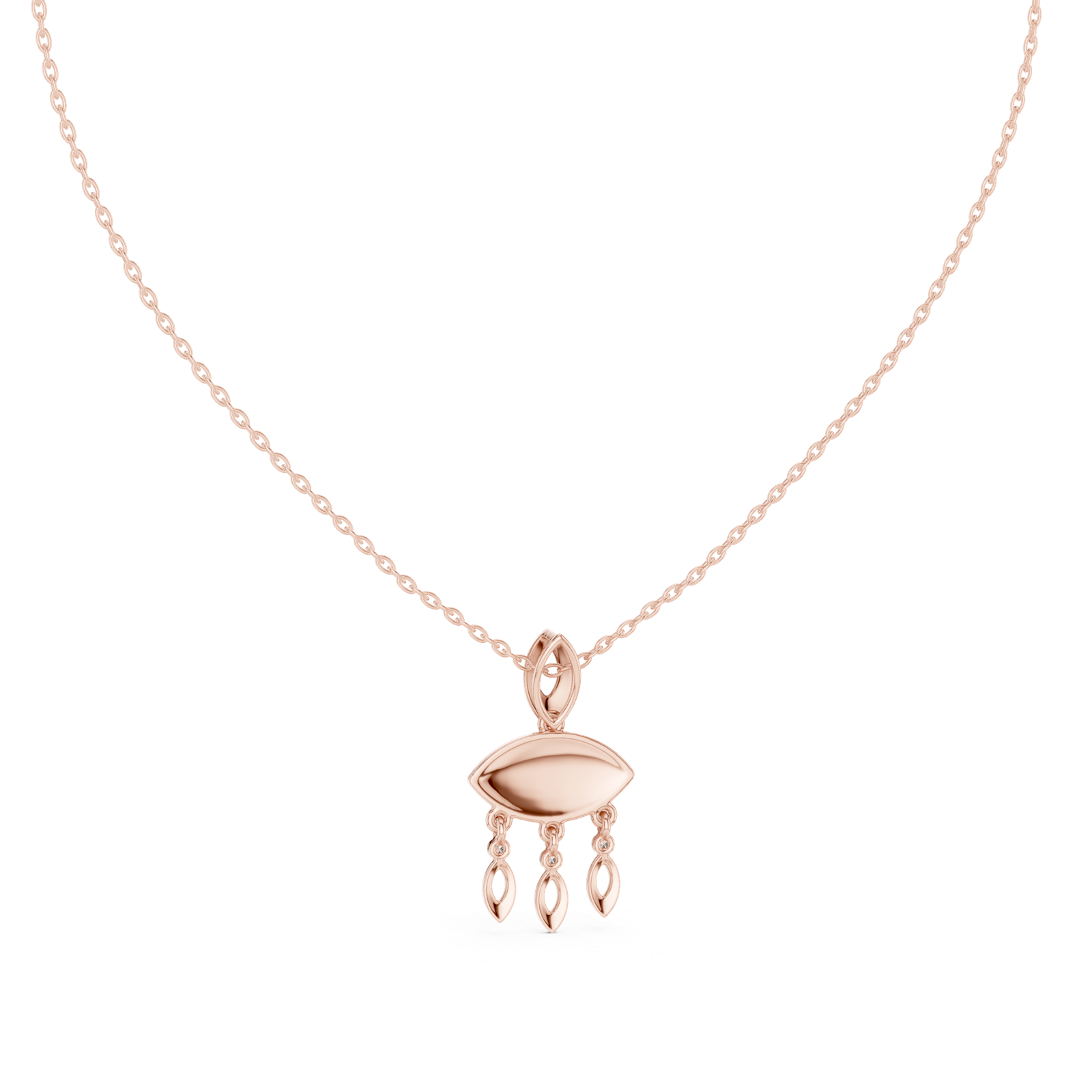 Gold Pendant 12-10012P, Rose Gold