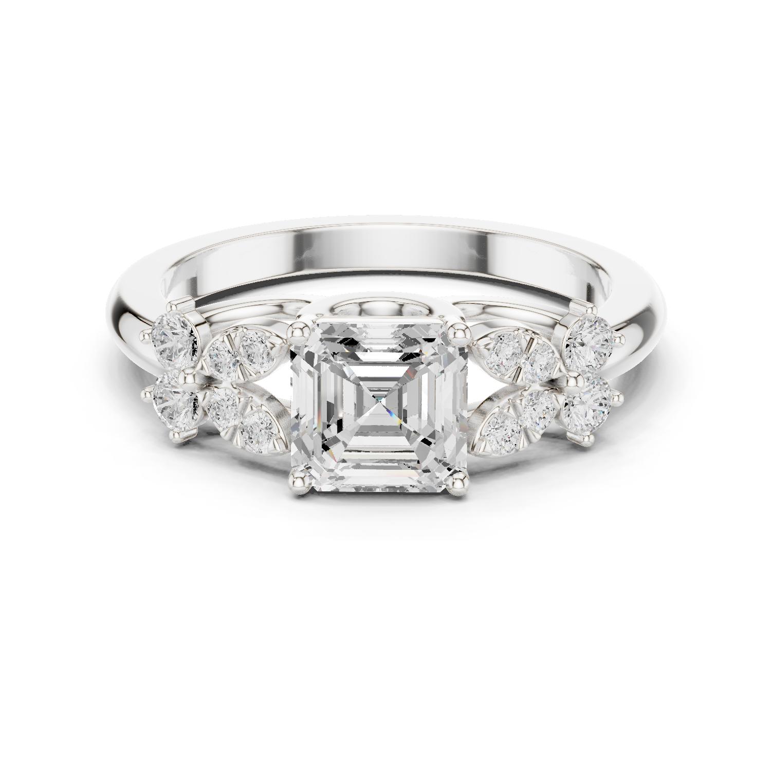 Gold Ring DDLR-1110, White Gold