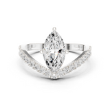 Gold Ring DDLR-1105, White Gold