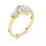Gold Ring DDLR-1093, Yellow Gold, view 2