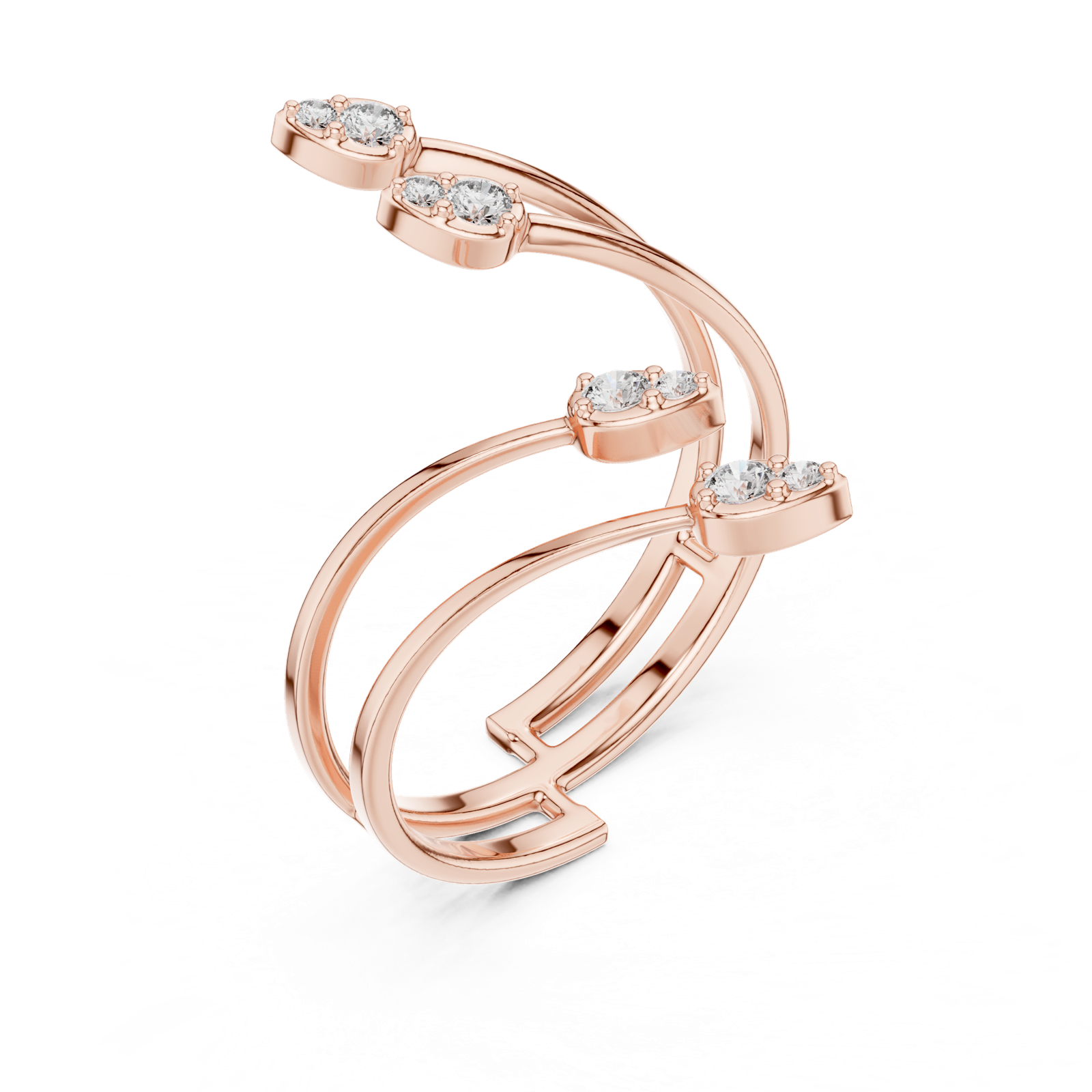 Gold Ring 1 (228), Rose Gold, view 2