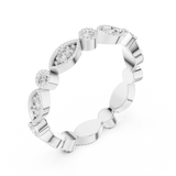 Gold Ring DDLR-372, White Gold, view 2
