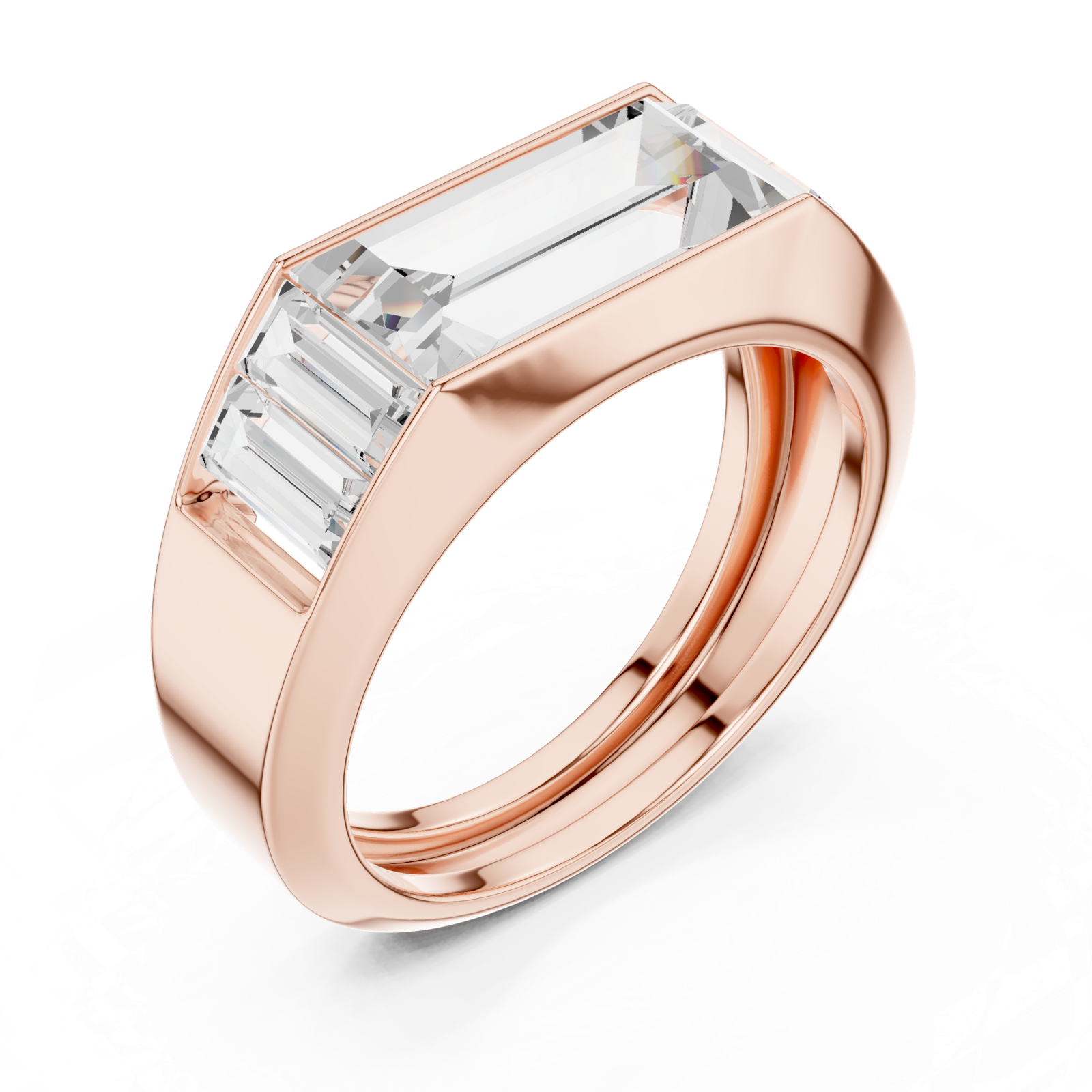 Gold Ring SBMR(37), Rose Gold, view 2