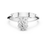 Gold Jewelry L36-8, Pear center stone, White Gold, view 4