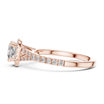 Gold Ring DDLR-043, Rose Gold, view 3