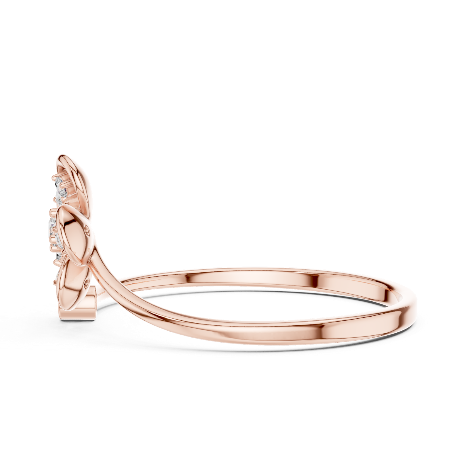 Gold Ring 1 (195), Rose Gold, view 3