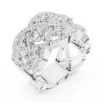 Gold Ring DDLR-460, White Gold, view 2