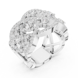 Gold Ring DDLR-460, White Gold, view 2