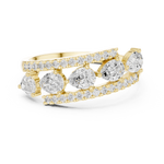 Gold Ring HLR-81, Yellow Gold, view 4