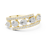 Gold Ring HLR-81, Yellow Gold, view 4