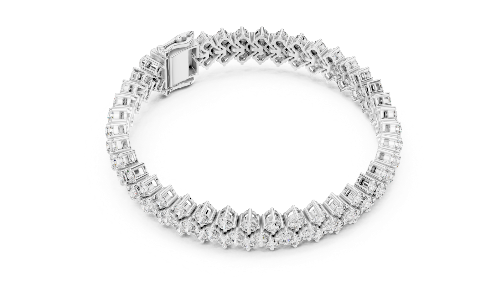 Gold Bracelet FBR0138, White Gold, view 2