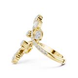 Gold Ring DDLR-852, Yellow Gold, view 3