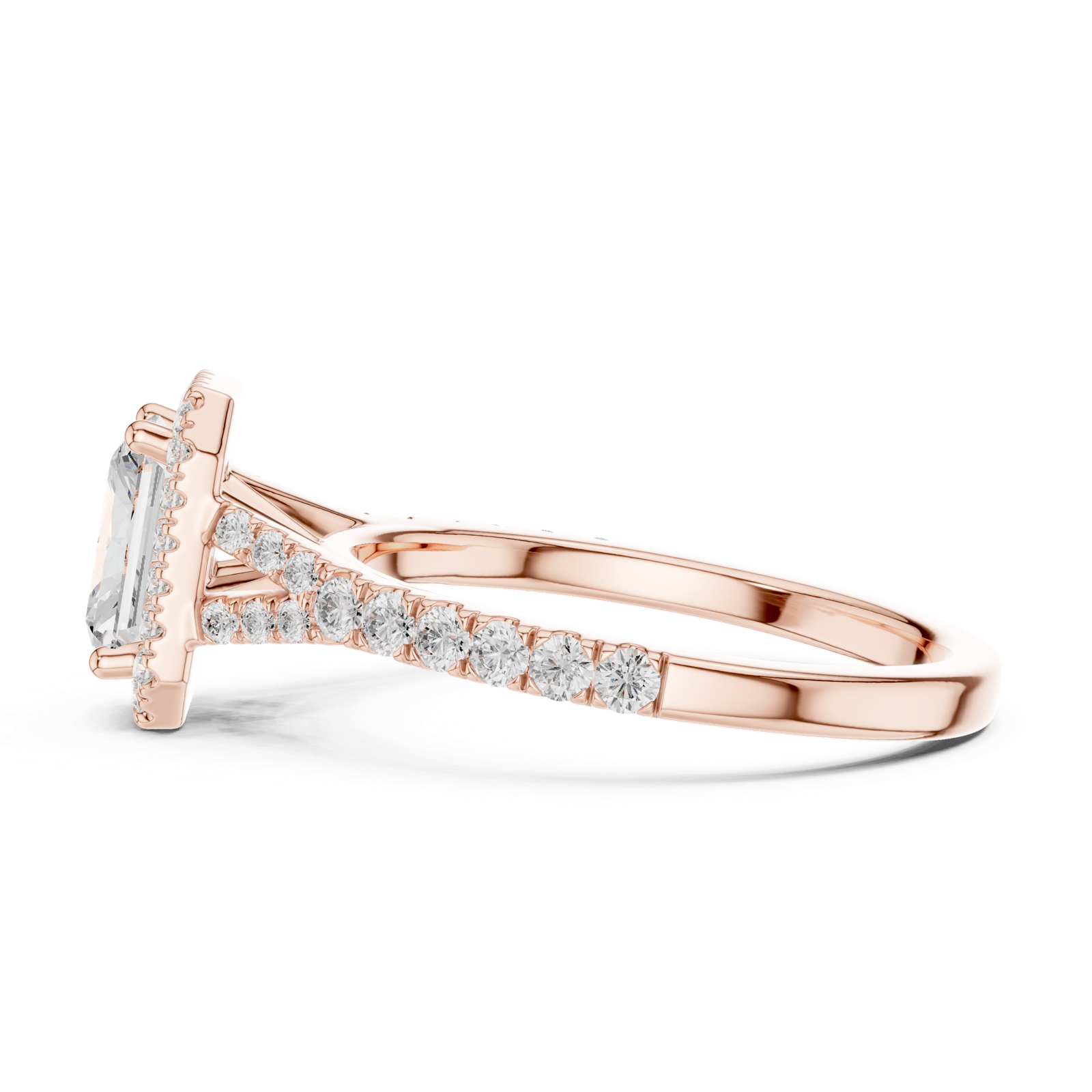 Gold Ring DDLR-913, Rose Gold, view 3