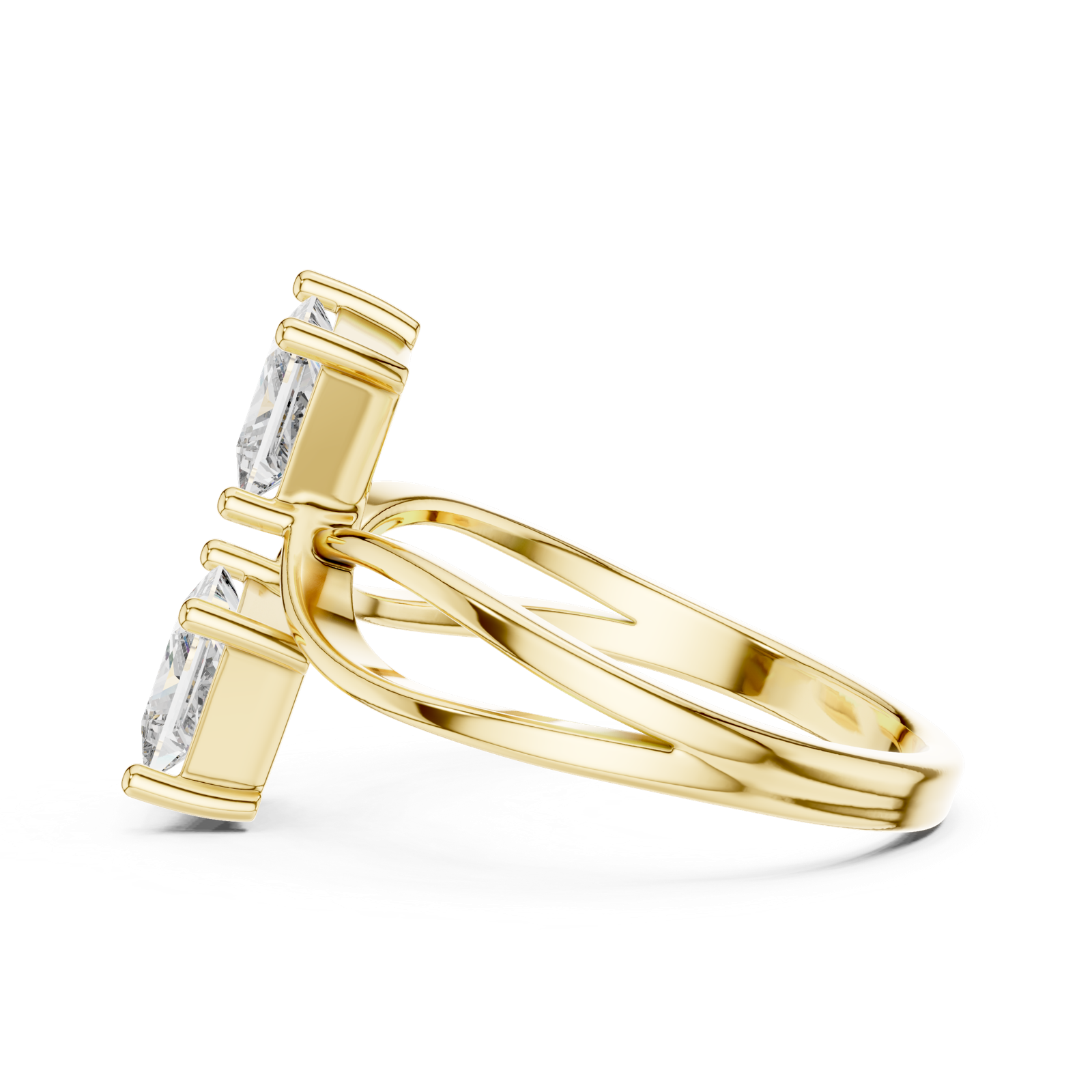 Gold Ring L03-444, Yellow Gold, view 3
