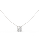 Gold Jewelry, Cushion center stone, White Gold