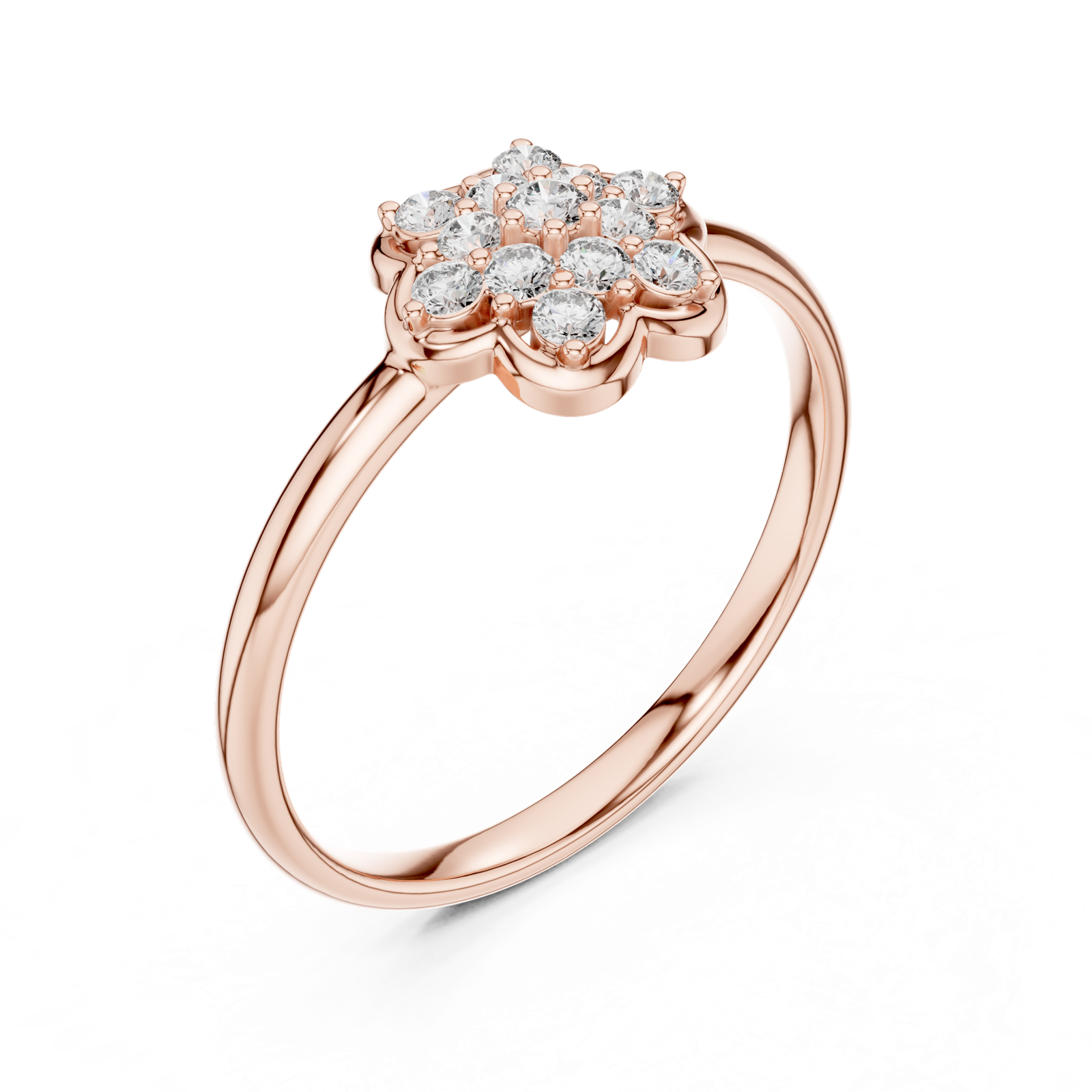 Gold Ring Ledis Ring, Rose Gold, view 2