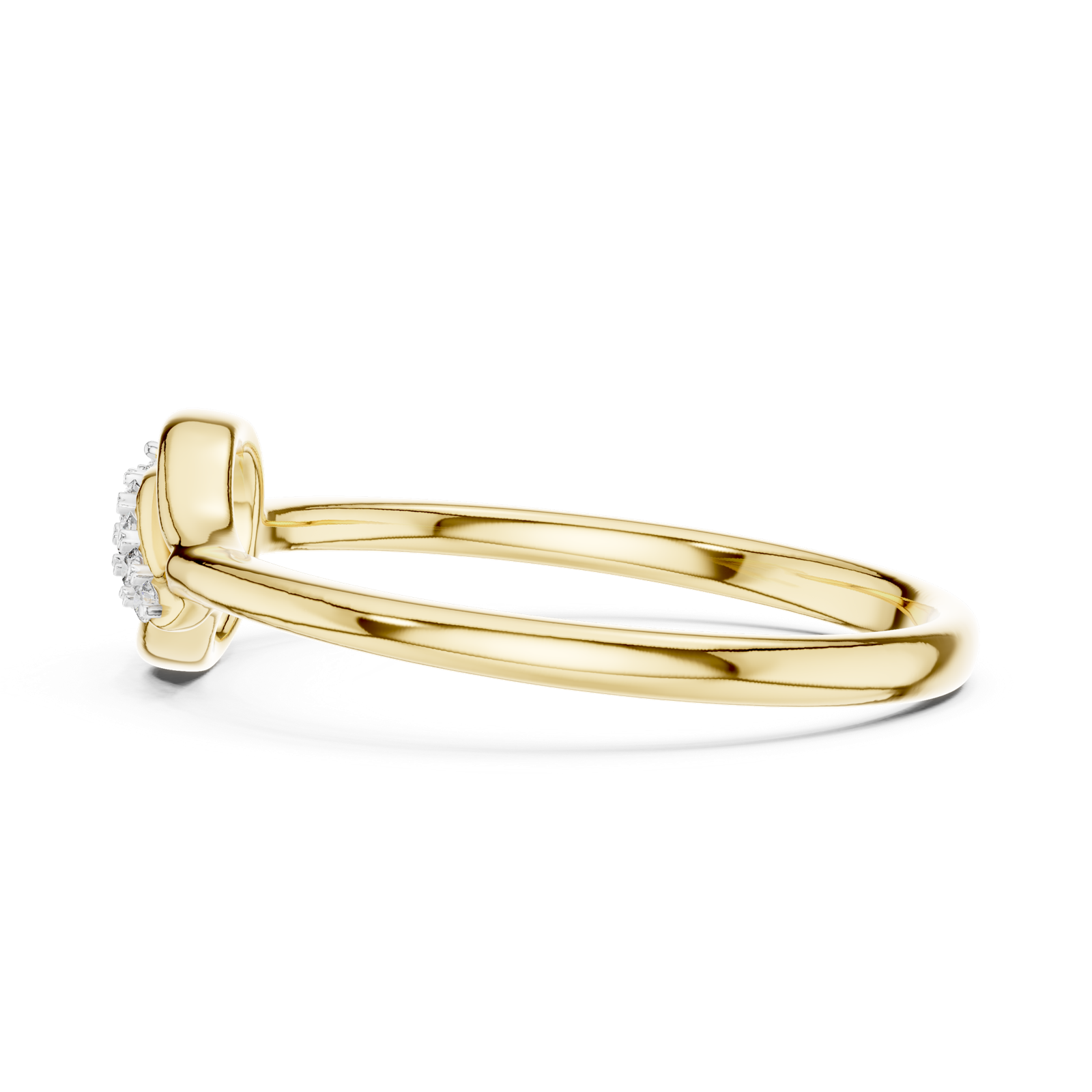 Gold Ring 12-10046@L, Yellow Gold, view 3