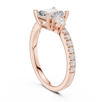 Gold Ring DDLR-856, Rose Gold, view 1