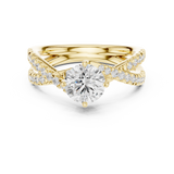 Gold Ring DDLR-666, Yellow Gold, view 4