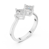 Gold Ring DDLR-490, White Gold, view 2