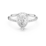 Gold Ring DDLR-517, White Gold, view 4