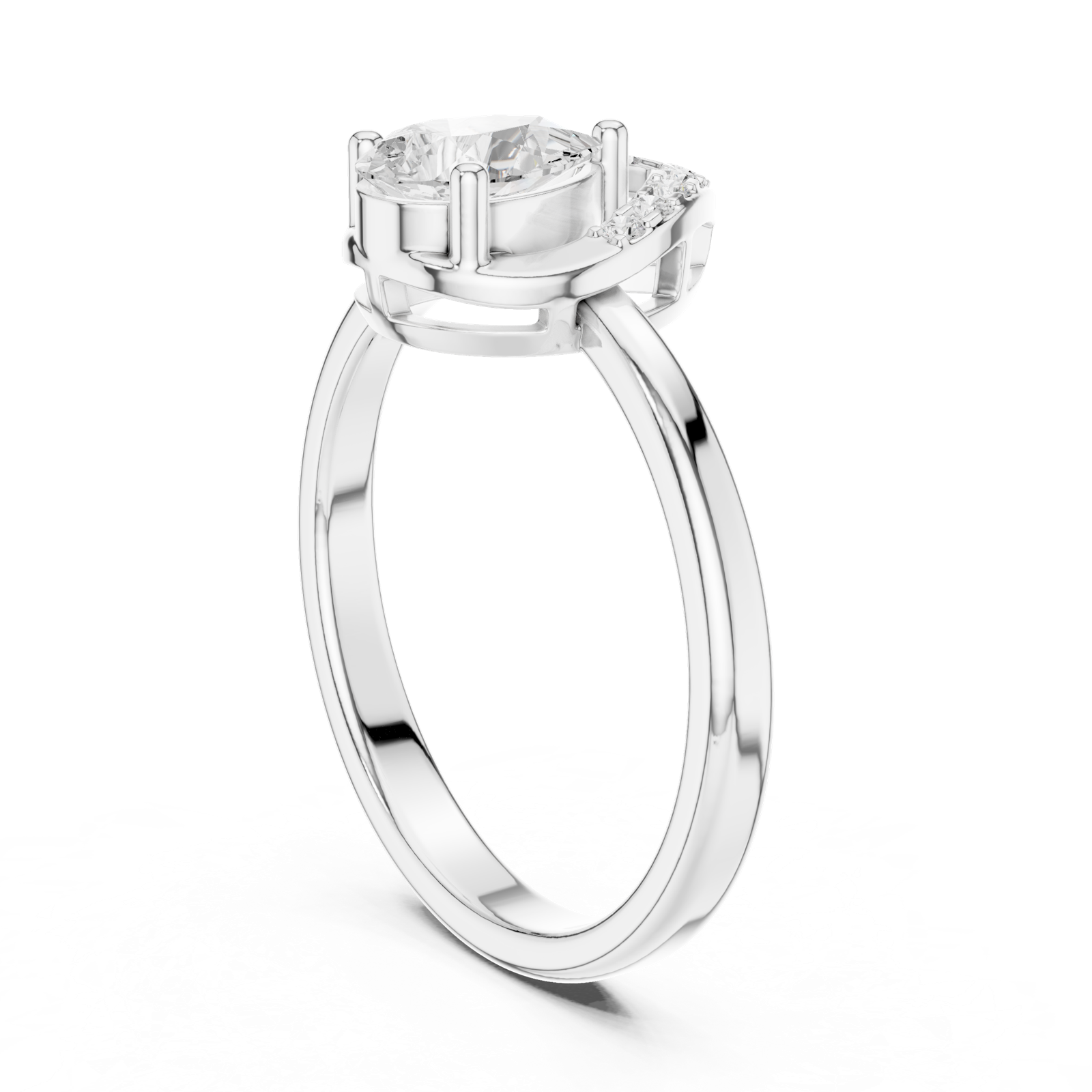 Gold Ring DDLR-511, White Gold