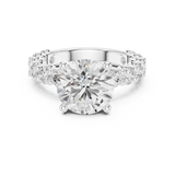 Gold Ring DDLR-846, White Gold, view 4