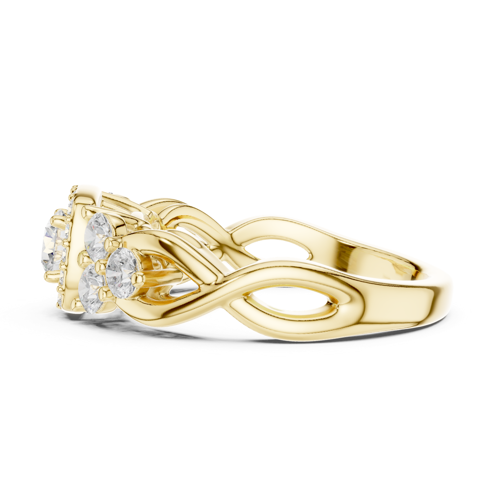 Gold Ring LR-0255, Yellow Gold, view 3