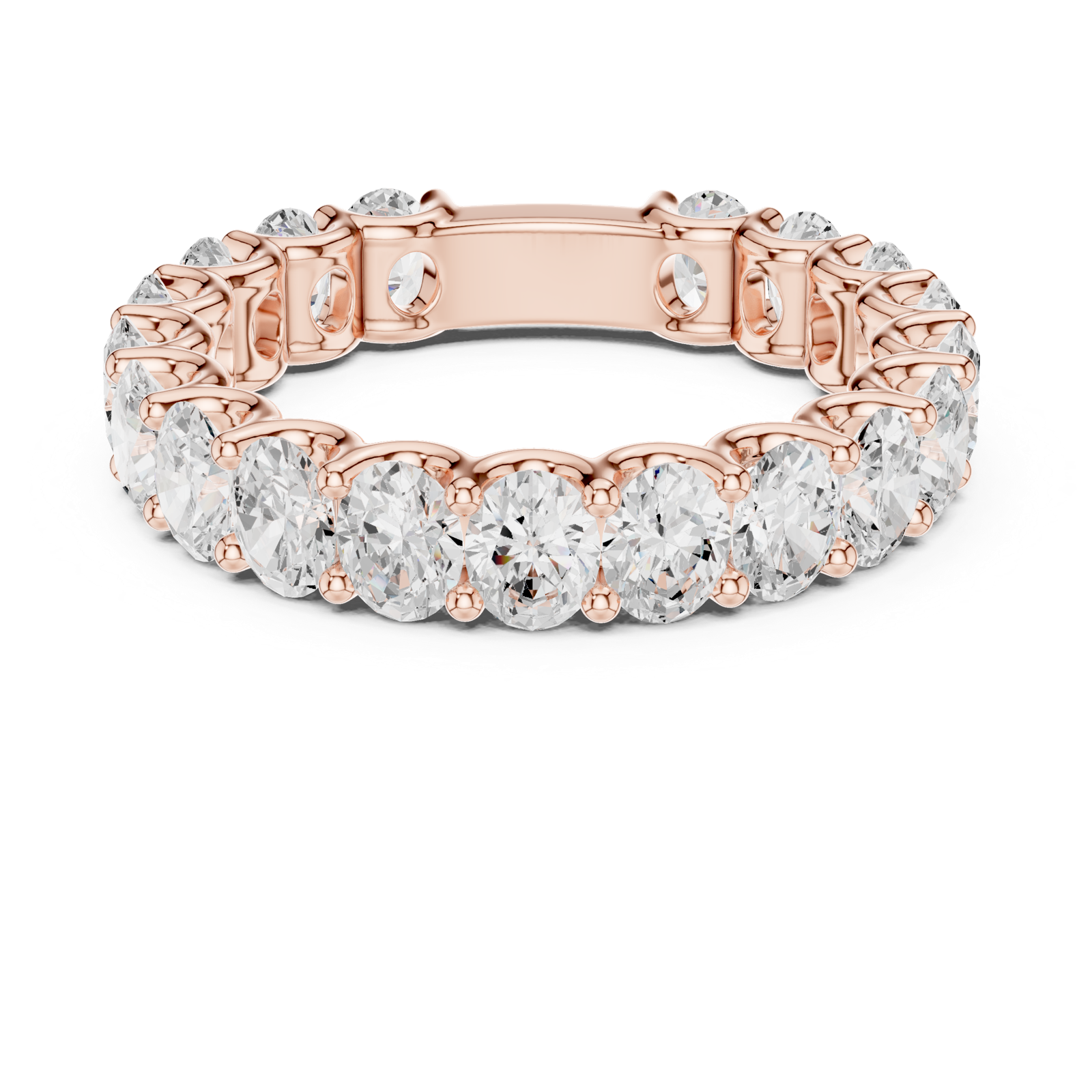 Gold Ring DDLR-695, Rose Gold, view 4