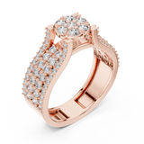 Gold Ring L03-1311, Rose Gold, view 2